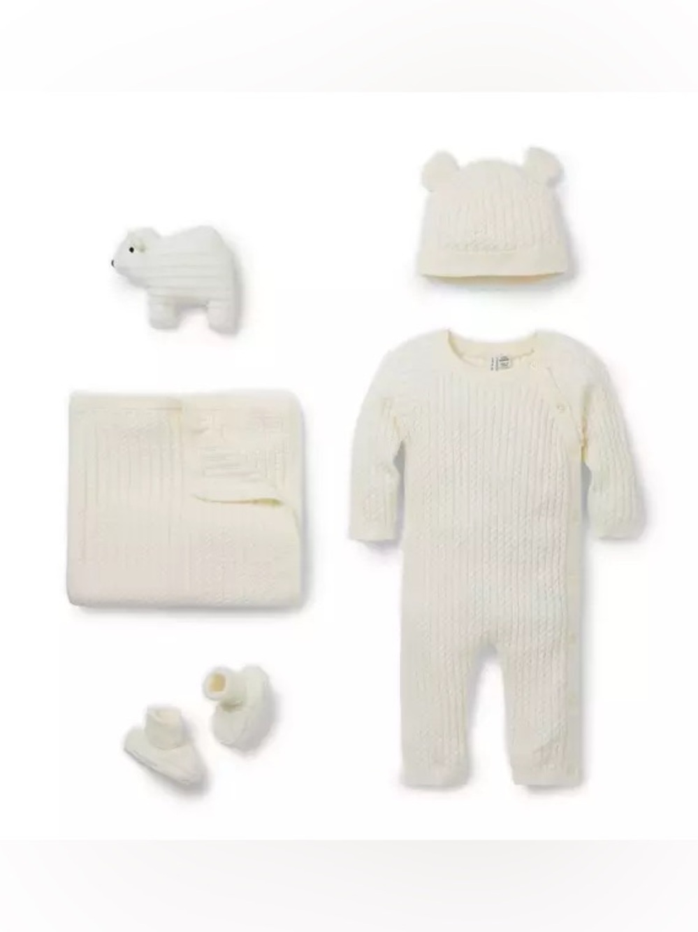New Janie and Jack Baby Bundle Of Love Cable Knit Gift Set size 6-9 months